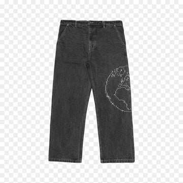 BLACK ASCII DENIM PANT tern®