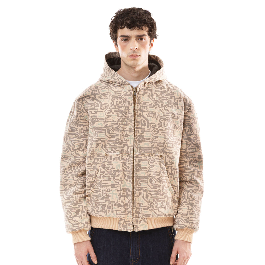 PCB CAMO HEAVY HOODED JACKET
