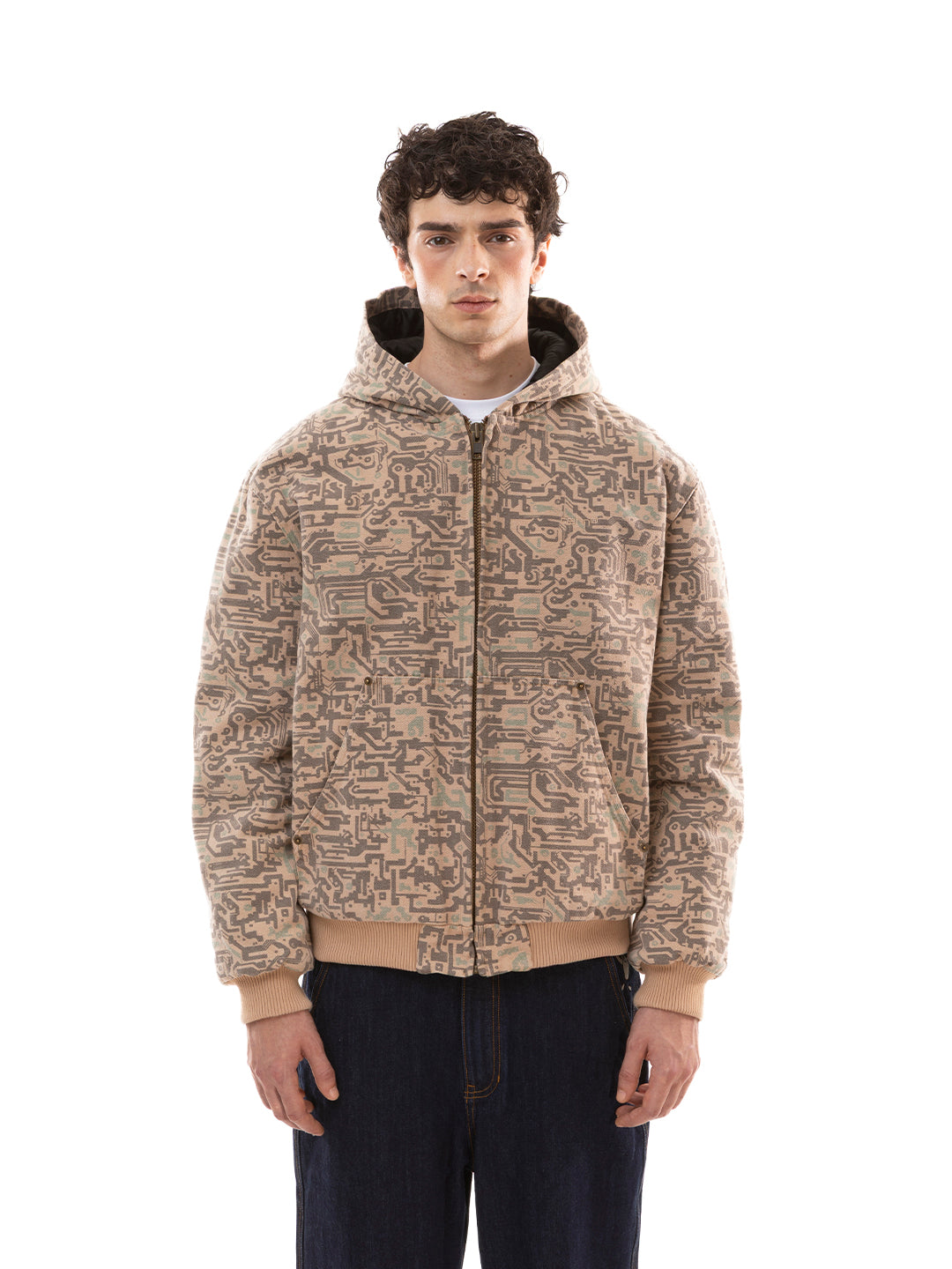 PCB CAMO HEAVY HOODED JACKET