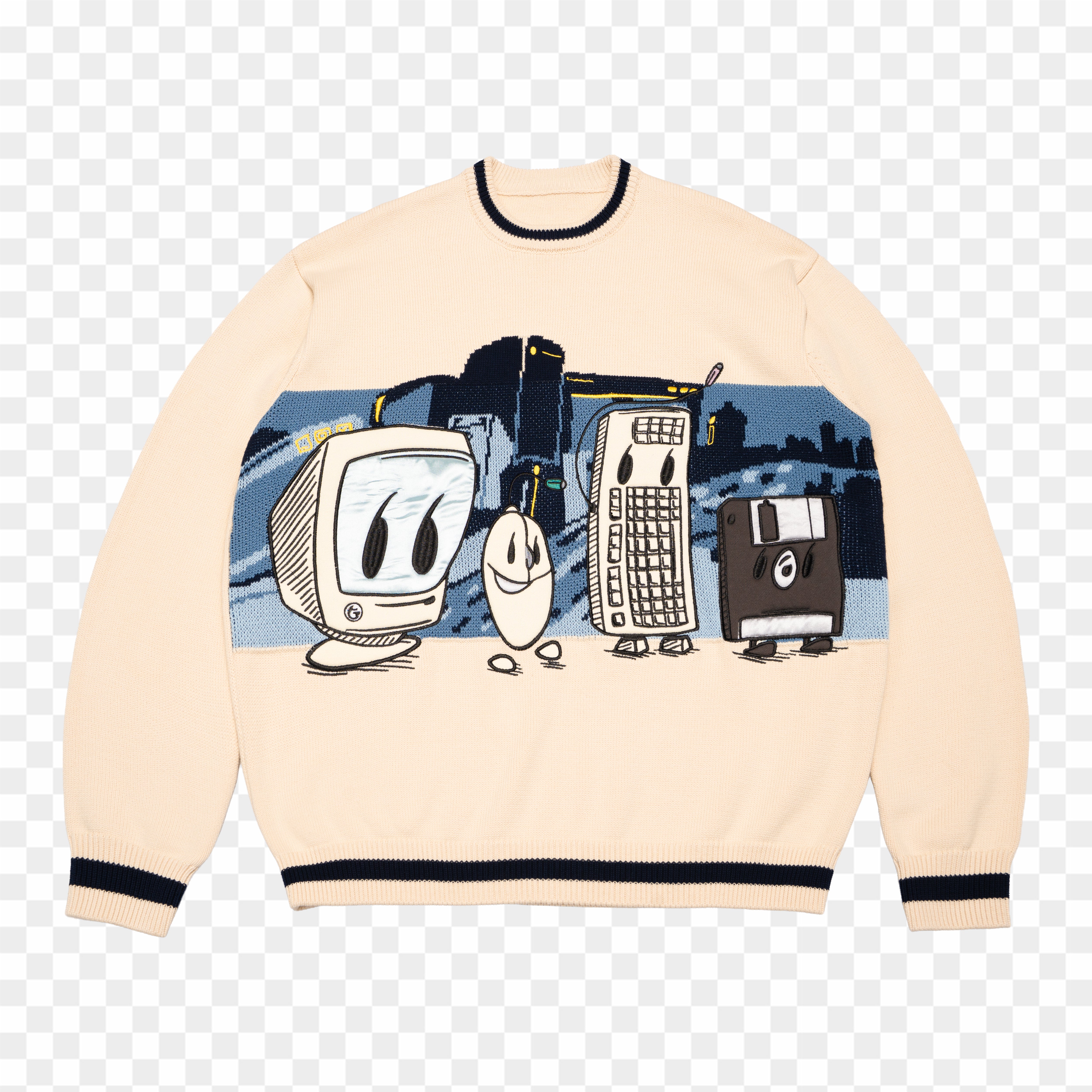 CREAM CLICKY FAM KNIT tern®