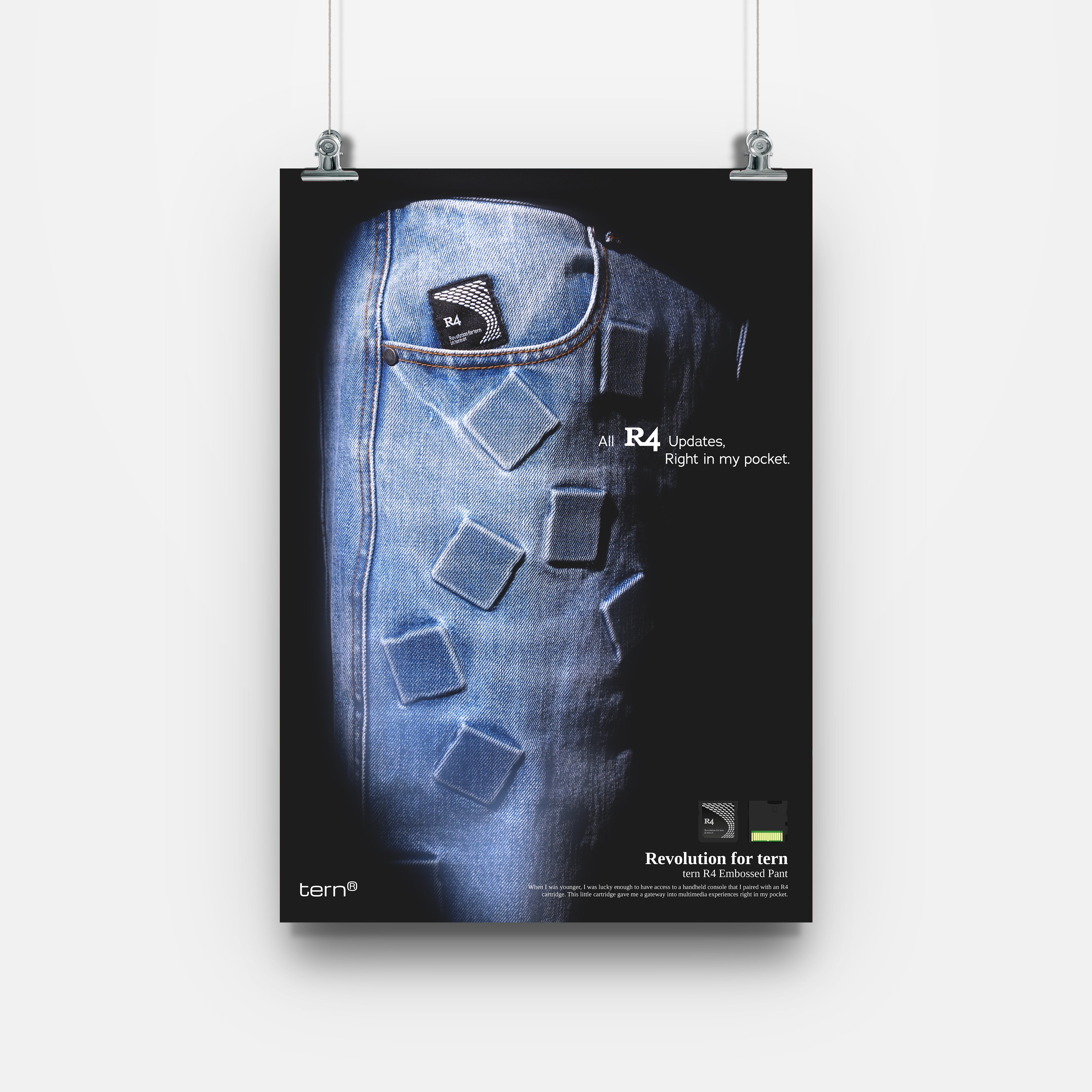 R4 DENIM AD PHOTO PRINT