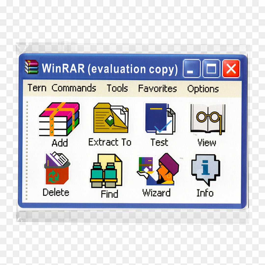 WinRAR stickers sheet