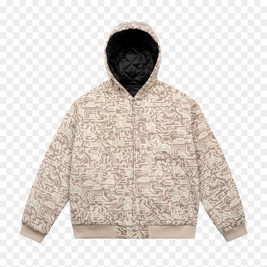 PCB CAMO HEAVY HOODED JACKET