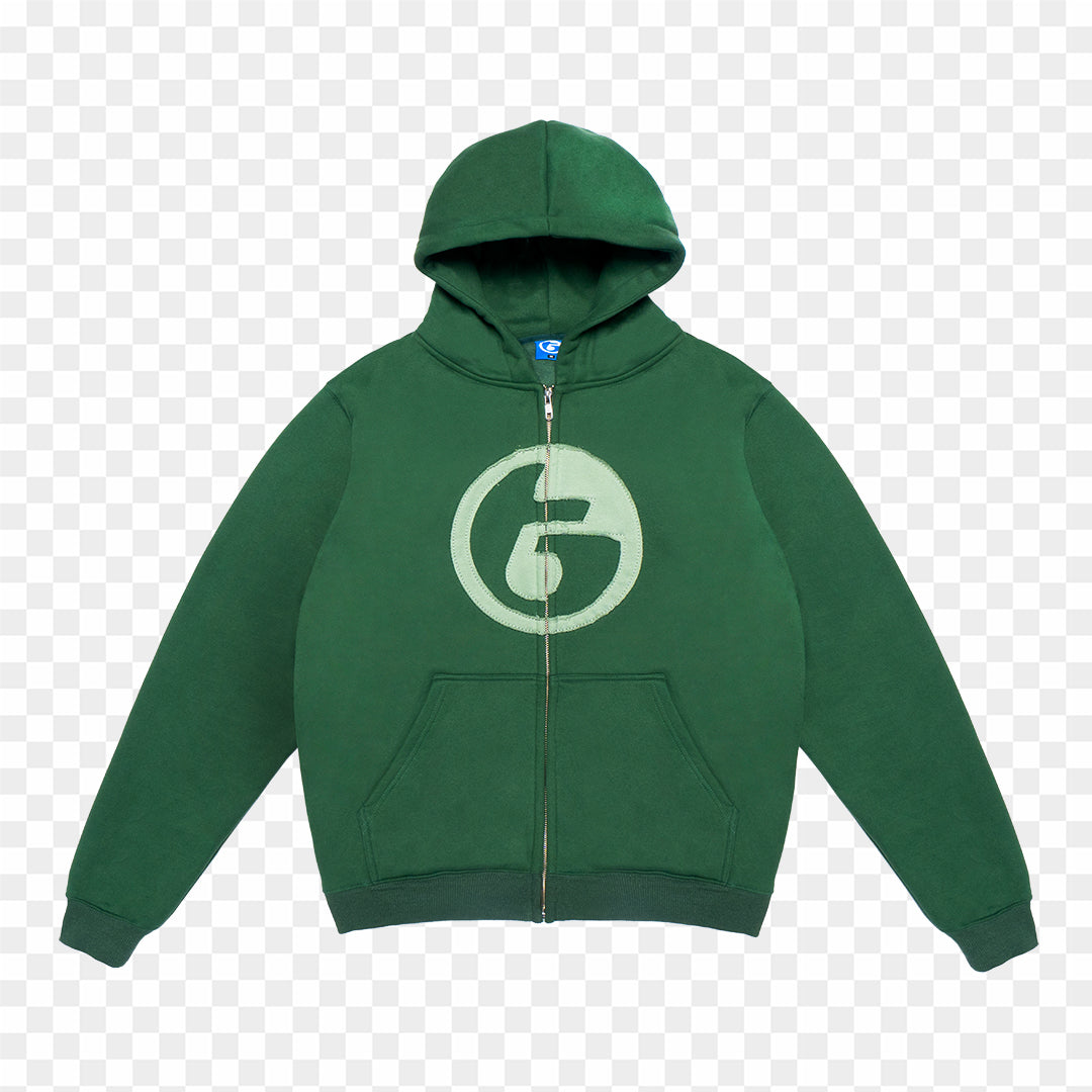 FOREST GREEN ZIP-UP HOODIE tern®